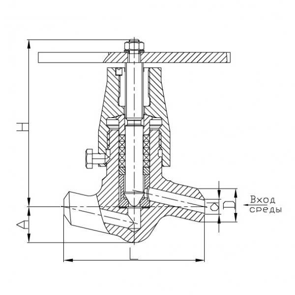 Клапаны запорно-регулирующие игольчатого типа Ду 10-65 мм серий КЗР 104, КЗР 105