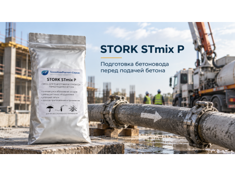 STORK STmix P: пусковая смесь для подготовки бетоновода