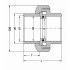 Муфта разборная для раструбной сварки PP-H, IPS PN10 d40