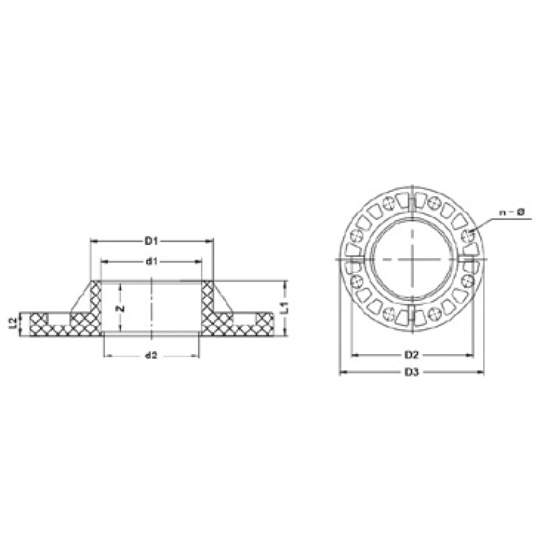 Фланцевое соединение ХПВХ жесткое (Model B), IPS PN16 d355