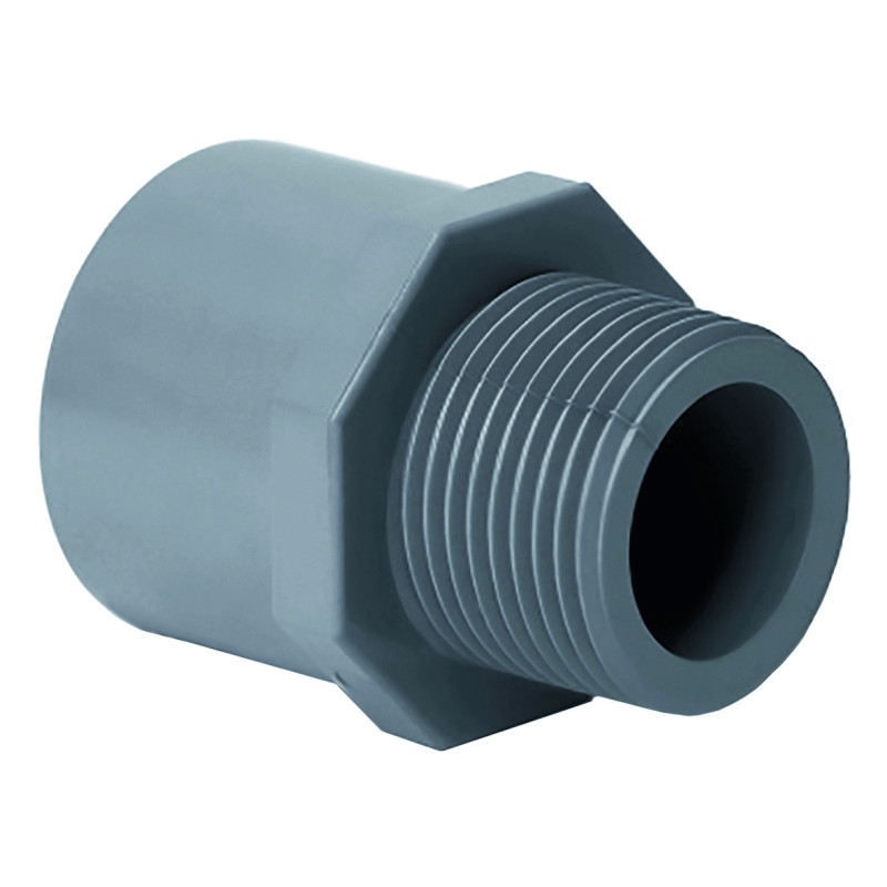 Муфта переходная клеевая с НР ХПВХ ,IPS, PN16 d63x2"