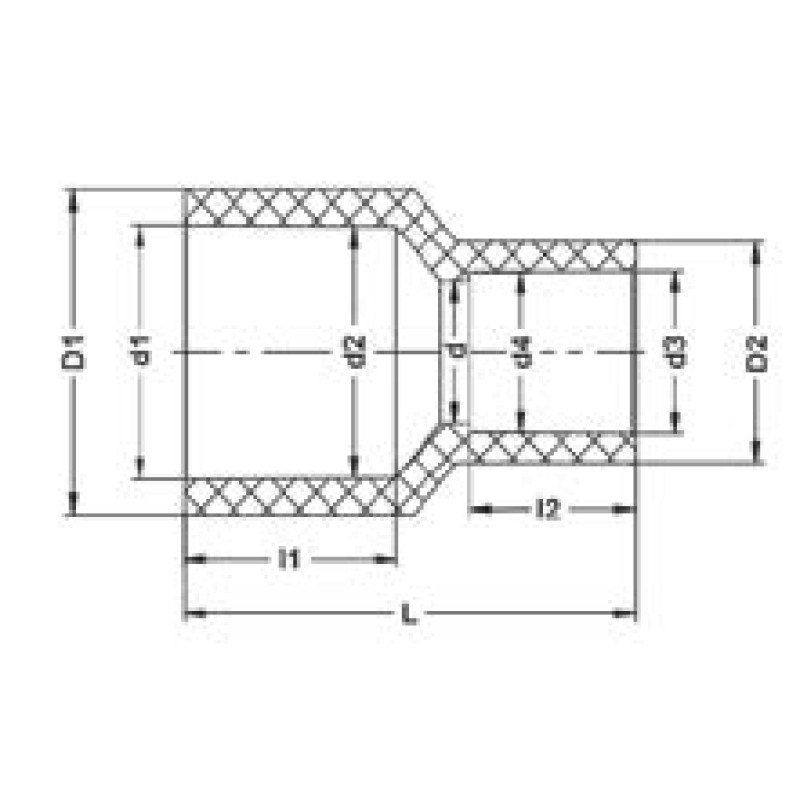 Муфта переходная клеевая ХПВХ (Model B),IPS, PN16 d75х32