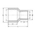 Муфта переходная клеевая ХПВХ (Model B),IPS, PN10 d400х355