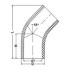 Отвод 45° ПВДФ для стыковой сварки,IPS, PN16 d110