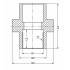 Муфта разборная с ВР ПВХ IPS 63x2"
