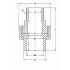 Муфта разборная с НР ПВХ IPS 20x1/2"