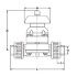 Мембранный клапан IDK ПВХ с муфтовыми окончаниями, PTFE, d32 (DN25) IPS