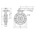 Затвор дисковый ПВХ с рукояткой общего применения d110 (DN100) EPDM IPS