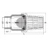 Донный клапан IVZ ПВХ с муфтовыми окончаниями, EPDM, d32 (DN25) IPS